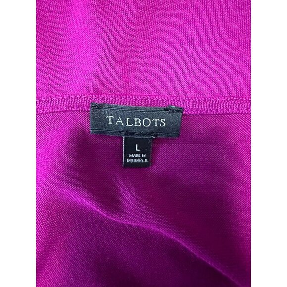 Talbots Long Sleeve V-Neck Lightweight Sweater Size L - Picture 4 of 8